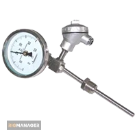 Bimetal Thermometer with Thermocouple