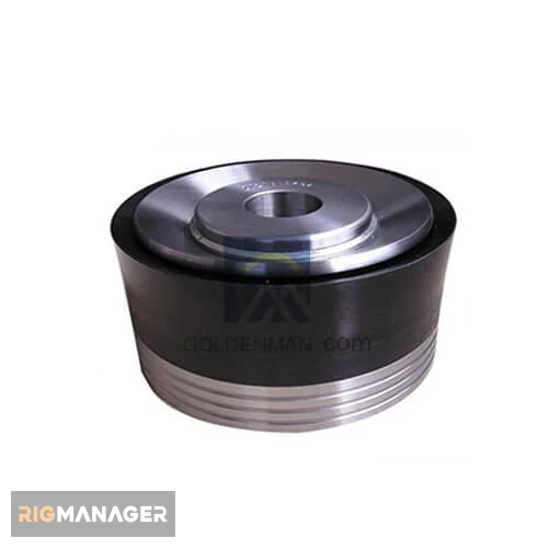 Mud pump bonded urethane piston