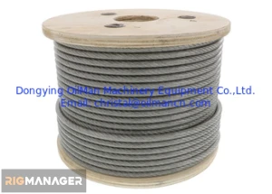 Steel Heavy Duty Wire Rope 5-50mm Wire Gauge API 9A Standard For Offshore