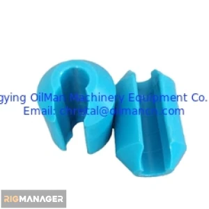 3/4" 7/8" 1" Blue UHMWPE Single Slot Sucker Rod Guide for oilfield