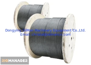 API 9A Drilling Rig Accessories , 1960 2160 MPa Galvanized Steel Wire Rope