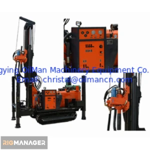 350m Deep Portable Water Well Rig 8800kg 115rpm for Construction works