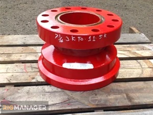 7-1/16" 3000 PSI Flange X 11" 5000 PSI Hub Adapters