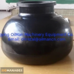 KB45 KB75 Pulsation Dampener Bladder For Oil Drilling Triplex Mud Pumps