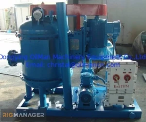 Dewatering Solids Control Equipment , 880RPM 95 Efficiency Vacuum Degasser Drilling