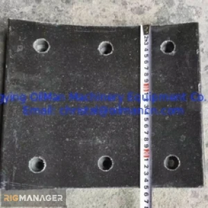 OilMan Drilling Rig Accessories , XJ750 Workover Rig Brake Shoe Brake Pad