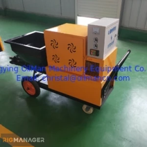 7.5KW Wall Plastering Spray Machine , 300m2//H Cement Mortar Spraying Machine