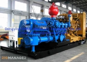 API 7K F1600 Triplex Mud Pumps For Drilling Rigs discharge high viscosity