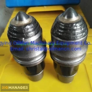 BETEK B47K22H Replacement Auger Teeth , Rotary Drilling Rock Bullet Teeth