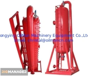 Drilling Mud Gas Liquid Solid Separator SS304 Q345 Body Material