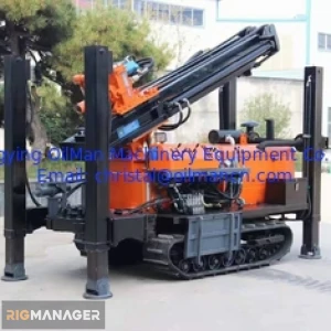 Water Well Drilling Rig Accessories 12 Ton 300M Rotary Crawler